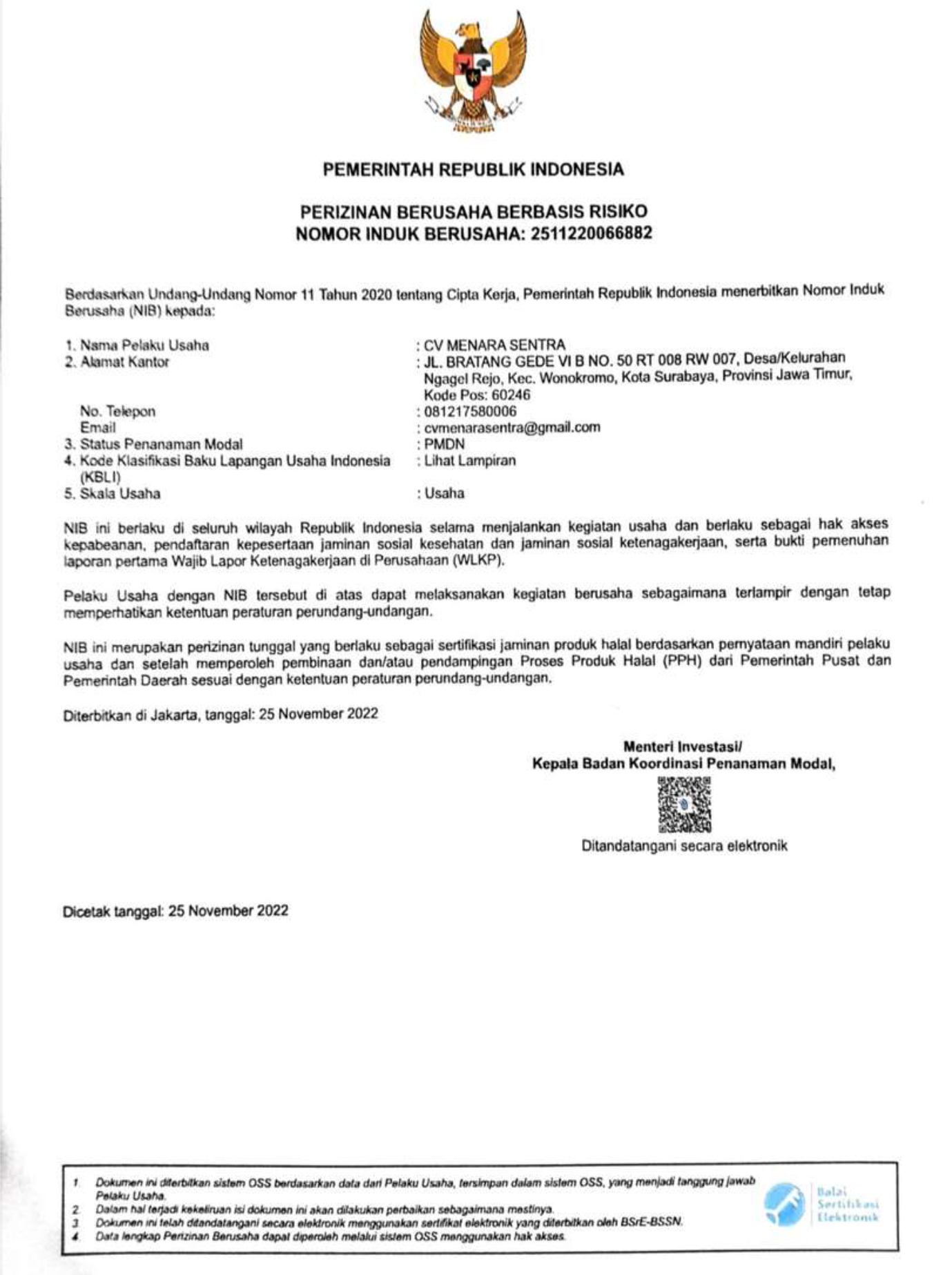Dokumen legalitas 1